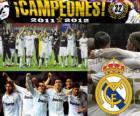 Real Madrid, campeão da Liga espanhola de futebol 2011-2012