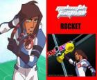 Rocket é o capitão da equipa de futebol Galáctico Snow-Kids com o número 5