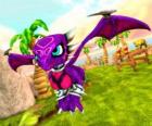 Skylander Cynder, tem poderes das Trevas devido ao seu passado. Skylanders de mortos vivos