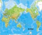 Mapa-múndi. Mapa do mundo. Projecção de Mercator