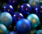 Bolas de Natal azuis