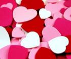 Corações para celebrar o dia dos Namorados