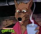 Mestre Splinter, o rato mutante é o Mestre sensei das Taratugas Ninja