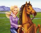 Barbie com um lindo cavalo