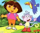 Dora a aventureira e seu amigo macaco Botas