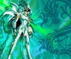 Shiryu de Dragão, um dos cinco heróis de Saint Seiya. O cavaleiro de Bronze da constelação da Dragão