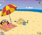 Dora na praia