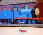 Edward, a locomotiva em azul tem o número 2
