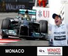 Nico Rosberg comemora sua vitória no Grand Prix de Monaco 2013