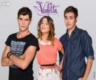 Violetta com Diego e Tomas