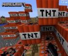 Bloco de explosivo TNT de Minecraft