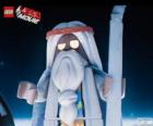 Vitruvius, o velho feiticeiro do filme, a grande aventura de Lego