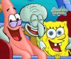 Bob Esponja ou SpongeBob e seus amigos Patrick Estrela e Lula Molusco Tentáculos