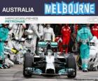 Nico Rosberg comemora sua vitória no Grande Prémio da Austrália 2014