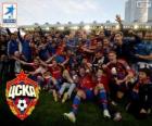 CSKA Moscou, campeão Liga Premier 2013-2014, a liga de futebol russo