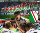 Legia Varsóvia, campeão da liga de futebol polonês Ekstraklasa 2013-2014