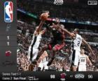 2014 NBA finais, 2º jogo, Miami Heat 98 - San Antonio Spurs 96