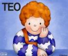 Teo, um personagem de livros infantis de Violeta Denou