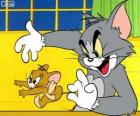 O gato Tom pegar rato Jerry
