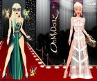 Oh My Dollz dois bonecos em um desfile de moda glamourosa