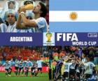 Argentina comemora sua classificação, Brasil 2014