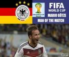 Mario Götze, melhor jogador da final. Copa do mundo de futebol Brasil 2014