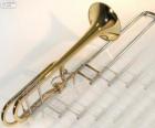 O trombone é um aerofone da família dos metais