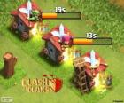 Quartel em diferentes níveis, Clash of Clans