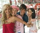 Sharpay Evans, Ryan Evans, Troy Bolton e Gabriella Montez