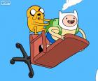 Finn e Jake voando