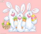 Três coelhos da Páscoa