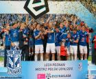 Lech Poznań, campeão da liga polonesa de futebol Ekstraklasa 2014-2015