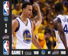 NBA finais 2015, 1º jogo, Golden State Warriors 108 - Cleveland Cavaliers 100