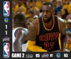 NBA Finals 2015, 2º jogo, Cleveland Cavaliers 95 - Golden State Warriors 93