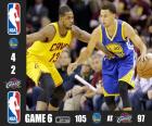 NBA Finals 15, Jogo 6, Golden State Warriors 105 - Cleveland Cavaliers 97, campeões do Golden State Warriors