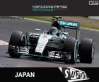 Nico Rosberg, Mercedes, Grande Prêmio do Japão 2015, segundo lugar.