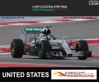 Nico Rosberg, Mercedes, Grande Prêmio dos Estados Unidos 2015, segundo lugar