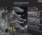 Mercedes AMG Petronas Campeão do Mundo de Construtores da Fórmula 1 FIA 2015. A segunda vez consecutiva