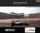 Lewis Hamilton, Mercedes, Grande Prêmio do México 2015, segundo lugar