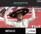 Nico Rosberg comemora sua vitória no Grande Prêmio do México 2015