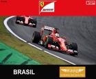 Sebastian Vettel, Ferrari, Grande Prêmio do Brasil 2015, o terceiro lugar.