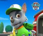 Rocky é um apoiante entusiástico de reciclagem e tem mil idéias e ferramentas em sua mochila. Paw Patrol