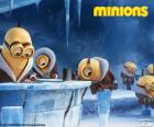 Os Minions deprimidos em sua nova vida na Antártida