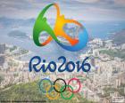 Logotipo dos Jogos Olímpicos Rio 2016, de 5 a 21 de agosto de 2016