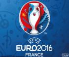 Logotipo do Euro 2016 campeonato organizadas pela UEFA em França a partir de 10 de junho a 10 de julho de 2016