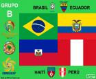 Grupo B da Copa América Centenario é formado pelas seleções de Brasil, Equador, Peru e Hachi