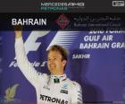 Nico Rosberg comemora sua vitória no Grande Prêmio do Bahrein 2016