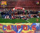 FC Barcelona campeão Copa del Rey 2015-2016, depois de derrotar o FC Sevilla