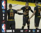 NBA finals 2016, a 5ª jogo, Cleveland Cavaliers 112 - Golden State Warriors 97