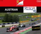 Kimi Räikkönen, terceiro no Grande Prêmio da Áustria 2016 com sua Ferrari, o quarto pódio da temporada